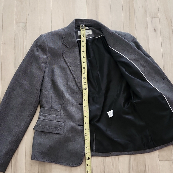 Calvin Klein Womens Stretch Blazer Suit Jacket 2 Button Up Long Sleeves Size 8 - Picture 6 of 8
